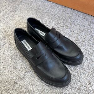 Steve Madden Black Loafers